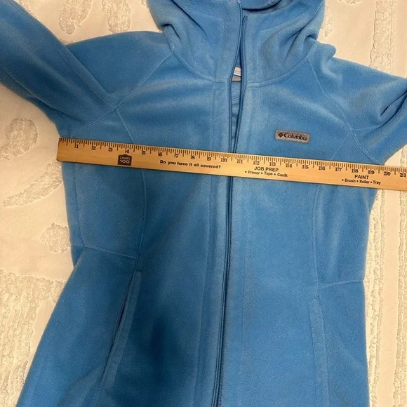 Columbia Sky Blue Hooded Fleece Jacket - Picture 6 of 6